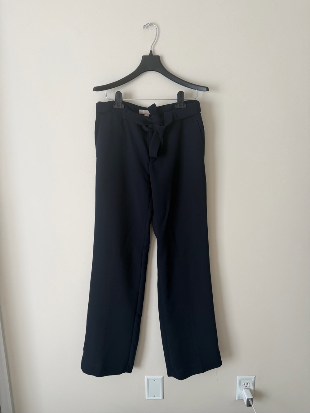 Banana Republic Navy Blue Womens Tie-Waist Dress Pants Trousers VGC size 6 reg
